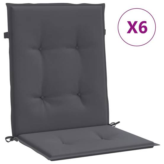 PANGIVO - Coussins de chaise à dossier bas polyester anthracite 100 x 50 x 3 cm - PANGIVO - Image 2