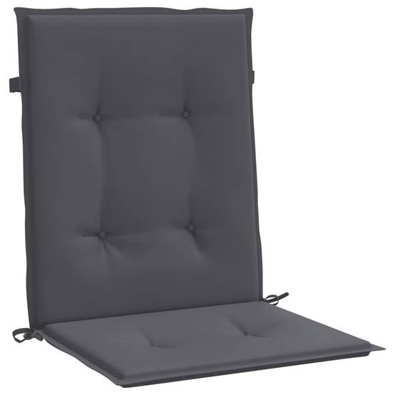 PANGIVO - Coussins de chaise à dossier bas polyester anthracite 100 x 50 x 3 cm - PANGIVO - Image 5