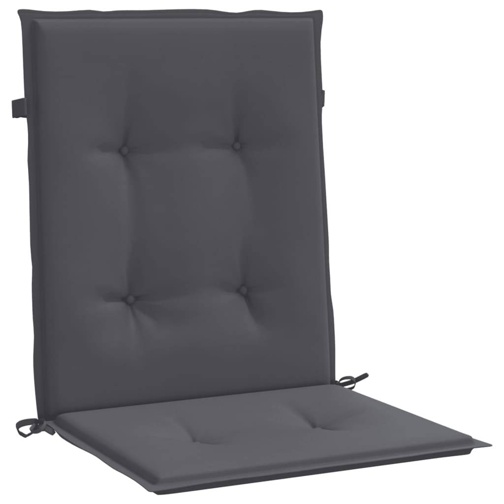 PANGIVO - Coussins de chaise à dossier bas polyester anthracite 100 x 50 x 3 cm - PANGIVO - Image 5