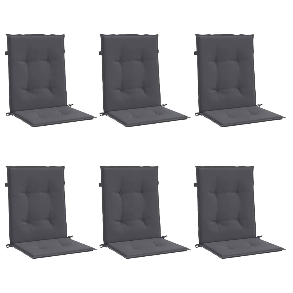 PANGIVO - Coussins de chaise à dossier bas polyester anthracite 100 x 50 x 3 cm - PANGIVO - Image 3