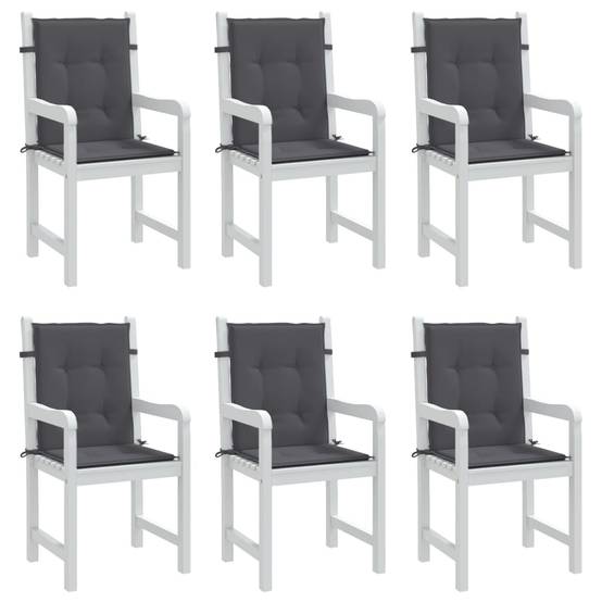 PANGIVO - Coussins de chaise à dossier bas polyester anthracite 100 x 50 x 3 cm - PANGIVO - Image 4