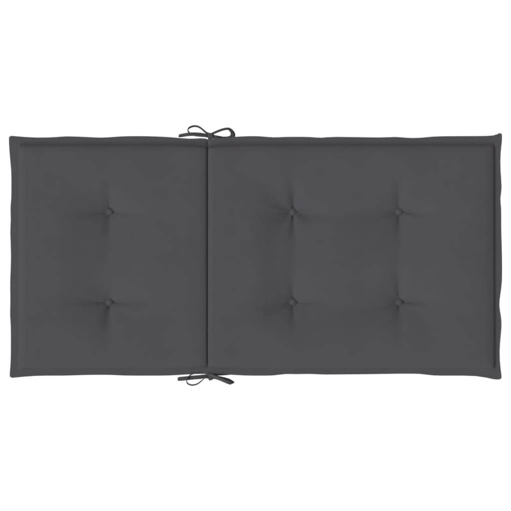 PANGIVO - Coussins de chaise à dossier bas polyester anthracite 100 x 50 x 3 cm - PANGIVO - Image 7