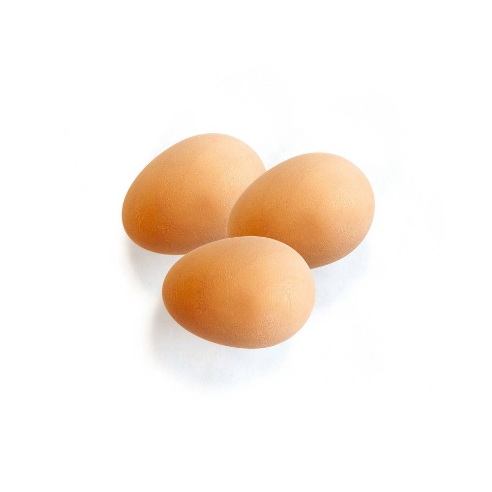 Chick'a - 3 œufs factices en gomme pour poule CHICK'A - Image 1