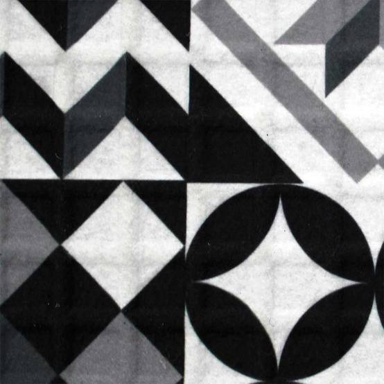 Tapis Relief Imprimé "Calypso" 45x75cm Noir - Image 2