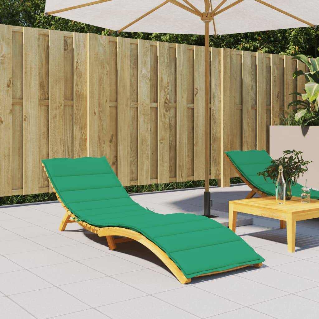 ComfortXL - Matelas Bain de Soleil Tissu Oxford Confortable pour Transat de Piscine Vert 200x50cm – ComfortXL Outdoor Living - Image 1