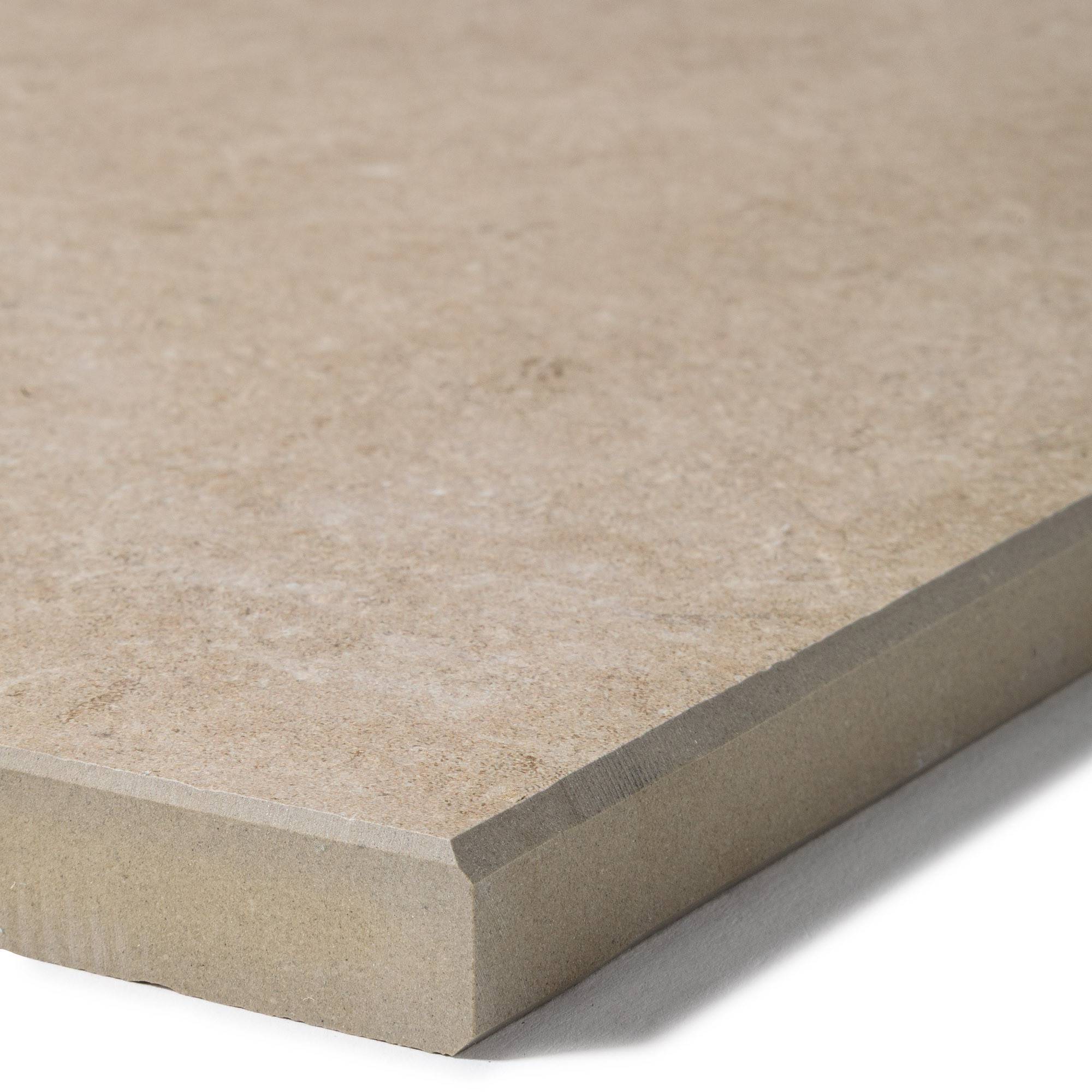 Margelle de piscine effet Pierre Beige Cotto 60x28x2 cm Bord Droit Pietra  - RO'MA CARRELAGE - Image 2