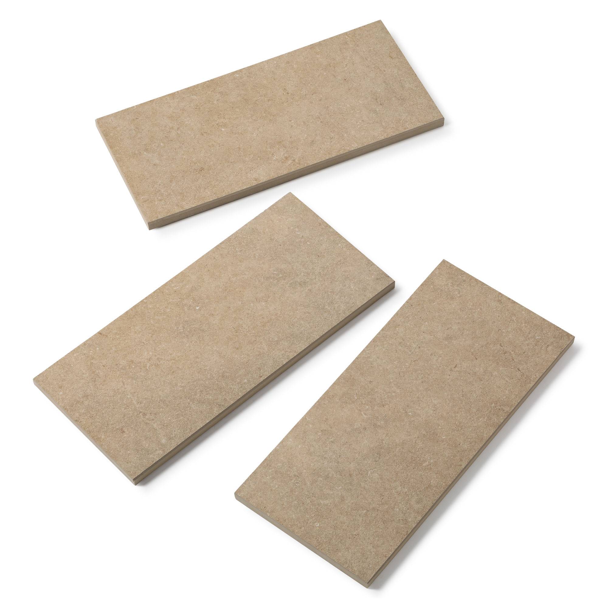 Margelle de piscine effet Pierre Beige Cotto 60x28x2 cm Bord Droit Pietra  - RO'MA CARRELAGE - Image 4