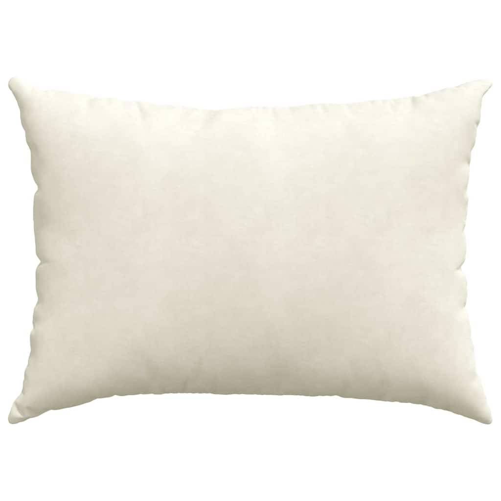 Lot de 2 Coussins de Canapé Velours Côtelé Doux Housse Lavable pour Déco Salon Crème 70x50 cm – ComfortXL Outdoor Living - Image 6