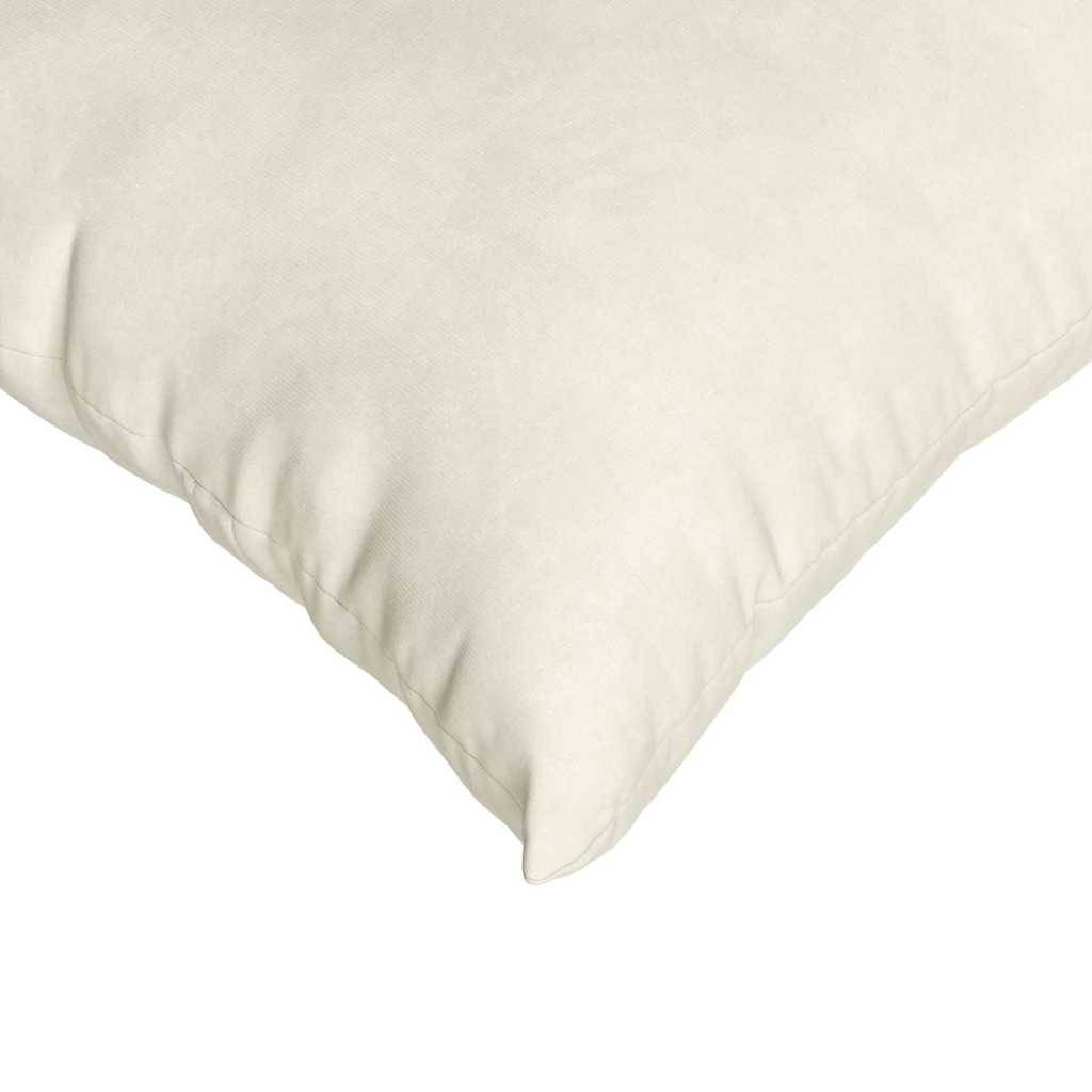 Lot de 2 Coussins de Canapé Velours Côtelé Doux Housse Lavable pour Déco Salon Crème 70x50 cm – ComfortXL Outdoor Living - Image 7