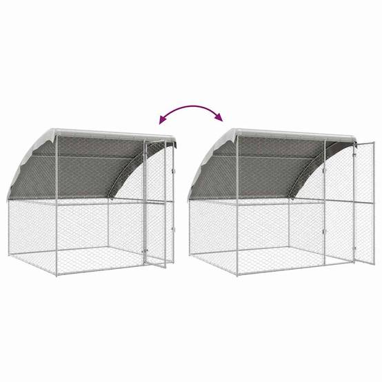 Cage Extérieure Acier XXL Protection Animaux 8m Argent - ComfortXL Outdoor Living - Image 8
