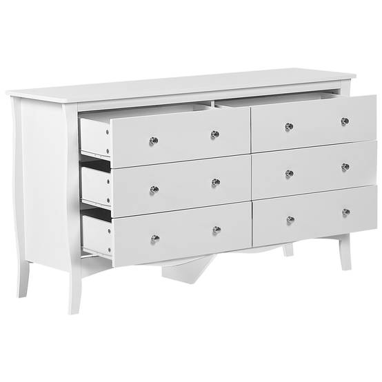 Beliani - Commode MDF Blanc WINCHESTER - 130x40x75- Beliani - Image 4