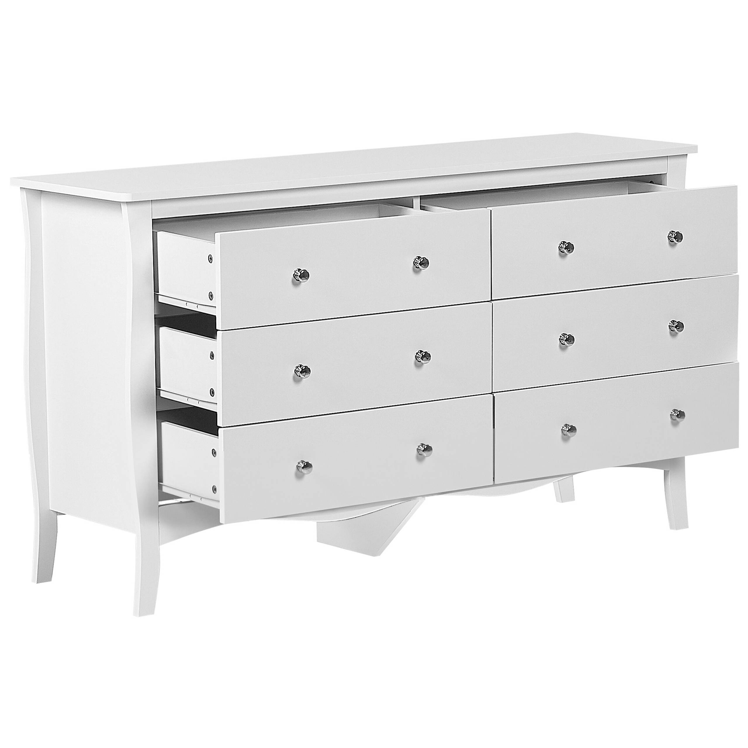 Beliani - Commode MDF Blanc WINCHESTER - 130x40x75- Beliani - Image 4