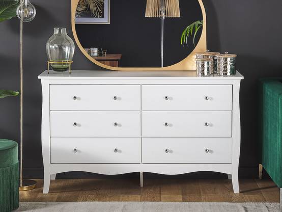 Beliani - Commode MDF Blanc WINCHESTER - 130x40x75- Beliani - Image 1