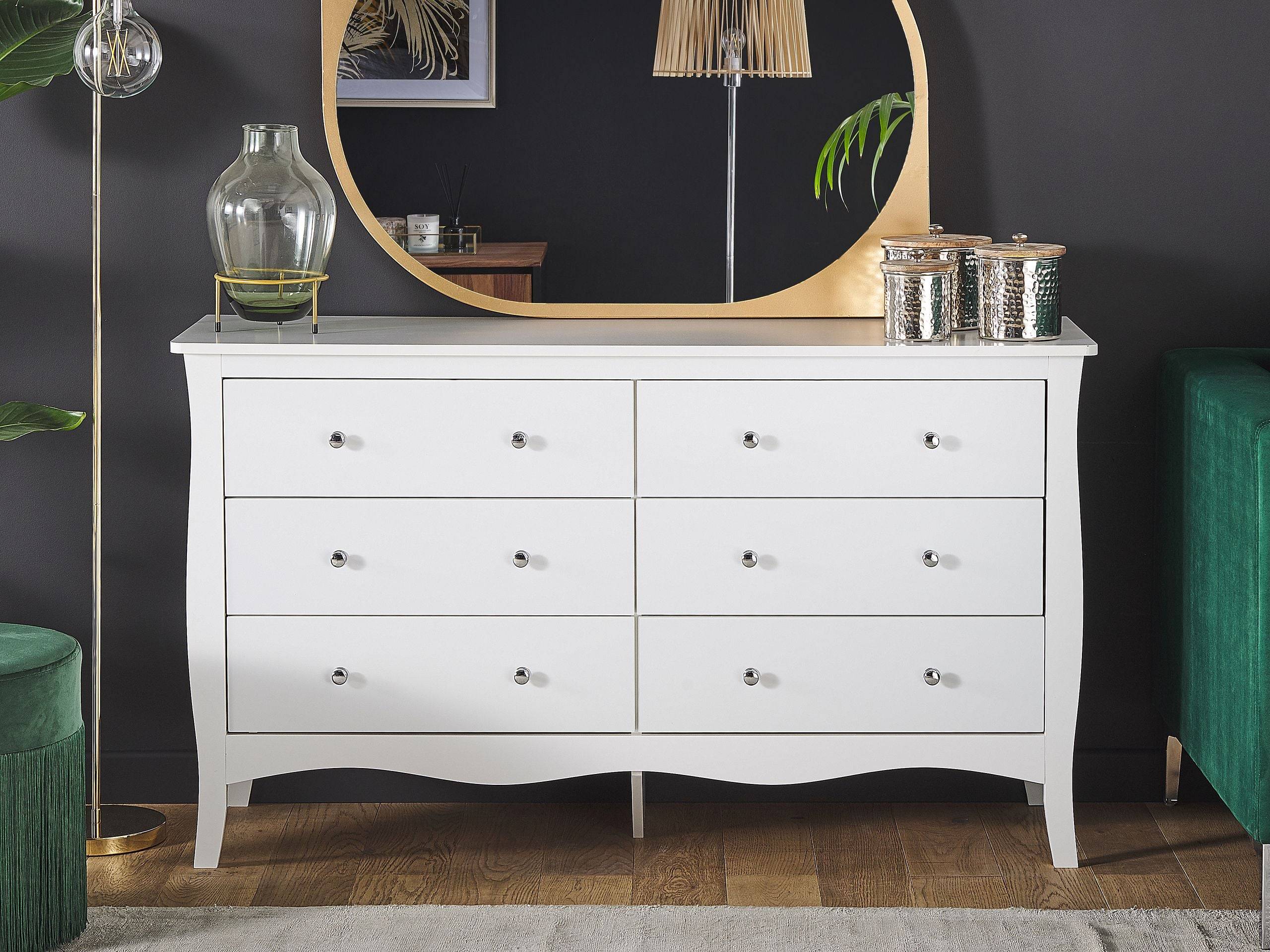 Beliani - Commode MDF Blanc WINCHESTER - 130x40x75- Beliani - Image 1
