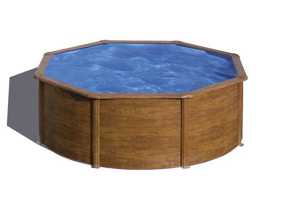 Gré - Piscine acier aspect bois Sicilia ronde 3,70 x 1,22 m - Gré - Image 3
