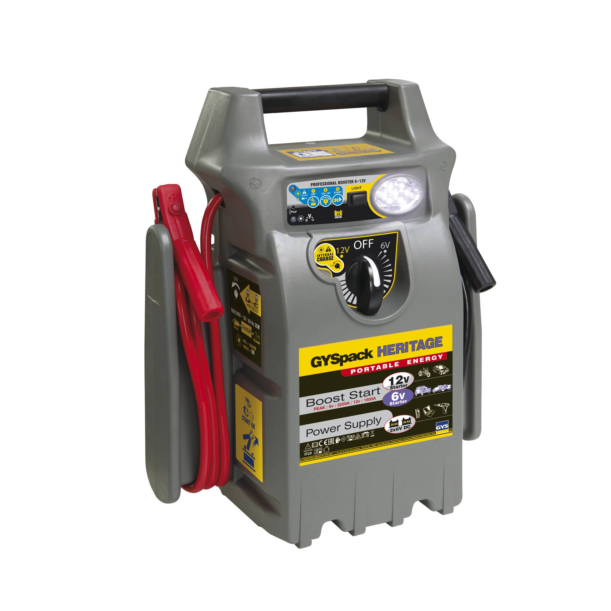 Démarreur autonome GYSPACK HERITAGE - 6/12V | 25844 - GYS - Image 1