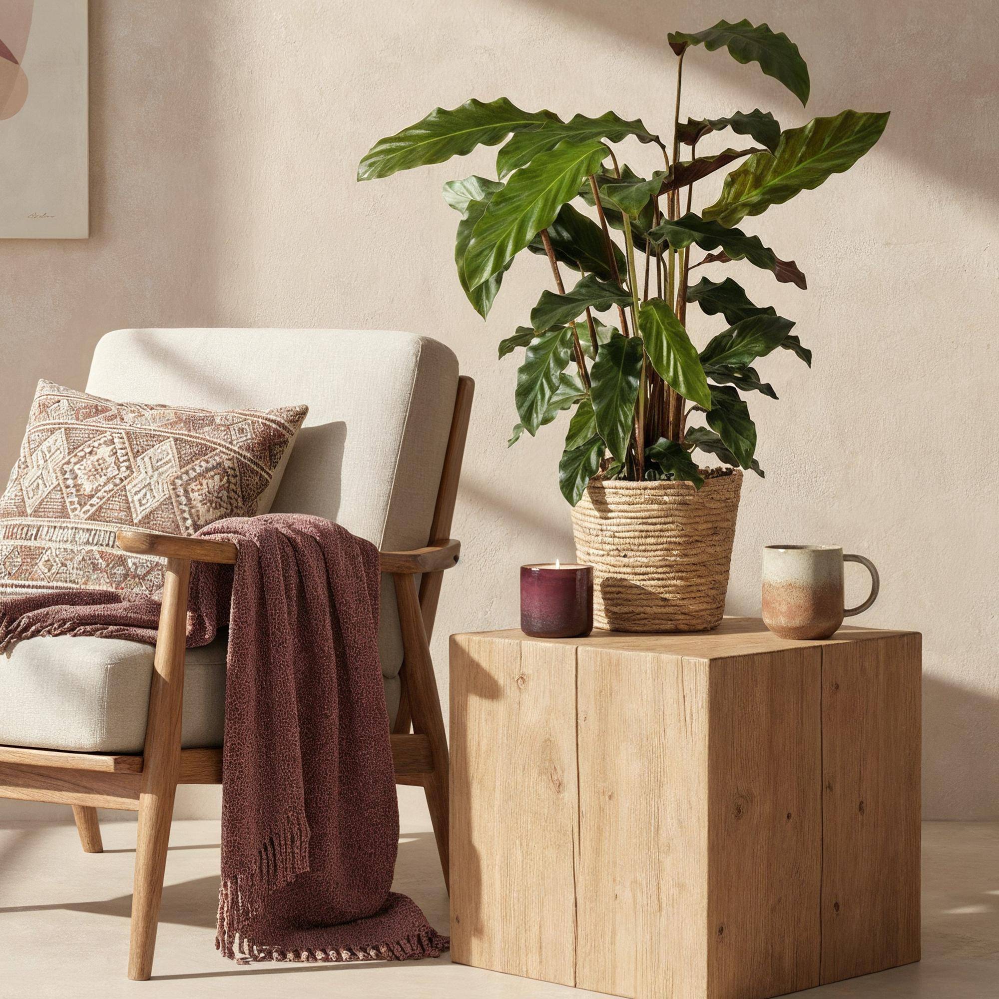 Calathea Rufibarba - Pot de 17cm - Hauteur 55-60cm - 2 plantes - Sans cache-pot - Plantes d'intérieur - Image 4