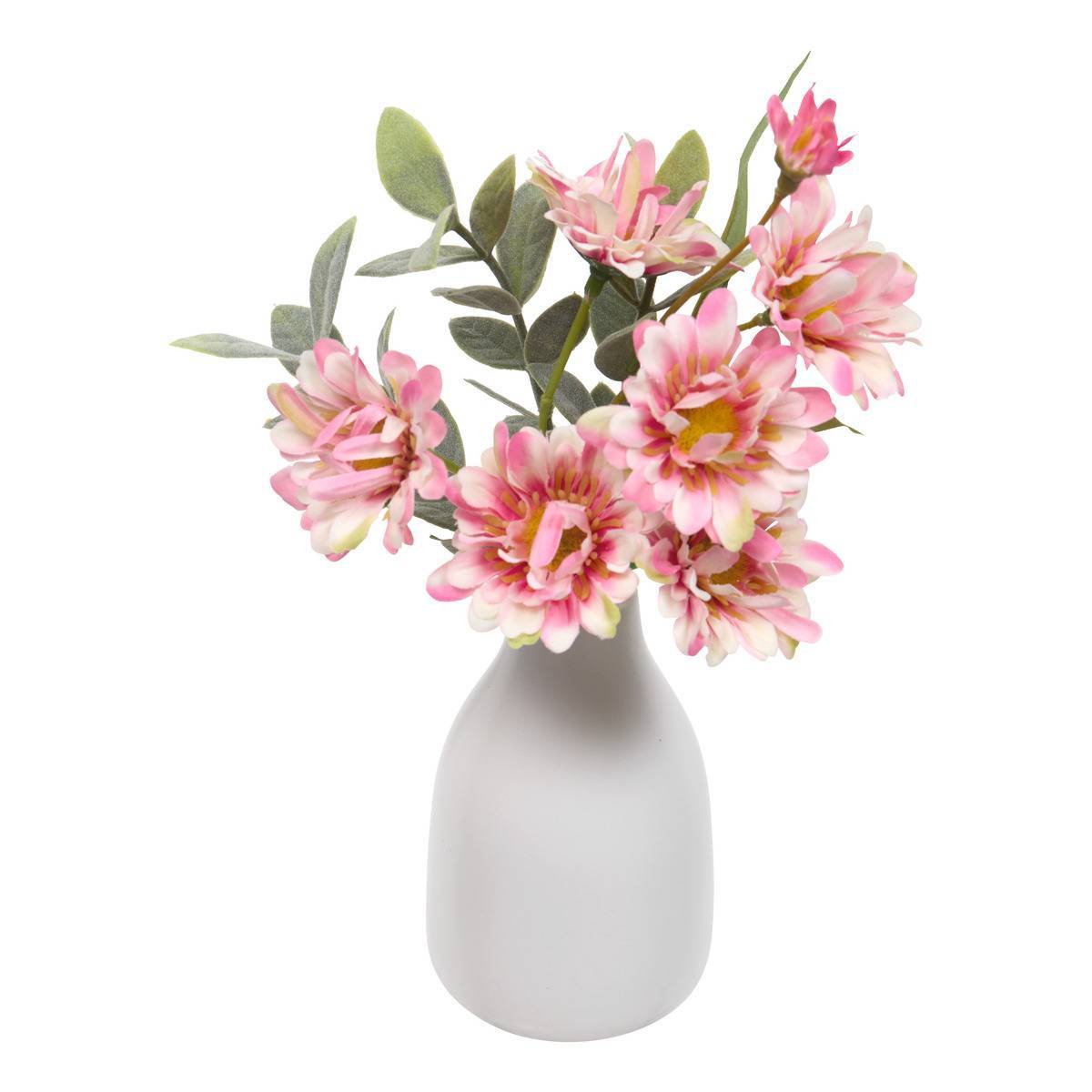 Atmosphera - Composition Florale Artificielle Bina H19 cm avec Pot en Grès - Atmosphera Créateur d'intérieur - Image 1