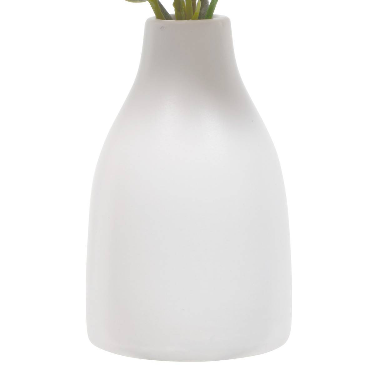 Atmosphera - Composition Florale Artificielle Bina H19 cm avec Pot en Grès - Atmosphera Créateur d'intérieur - Image 5