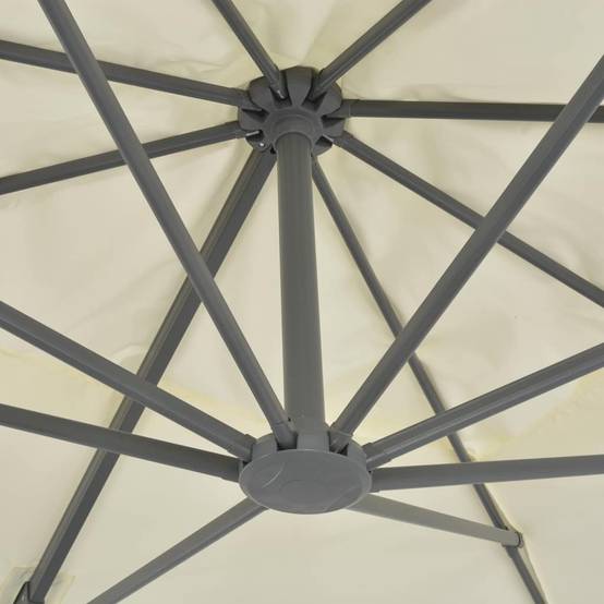 Parasol déporté aluminium sable 400 x 300 x 268 cm - PANGIVO - Image 6