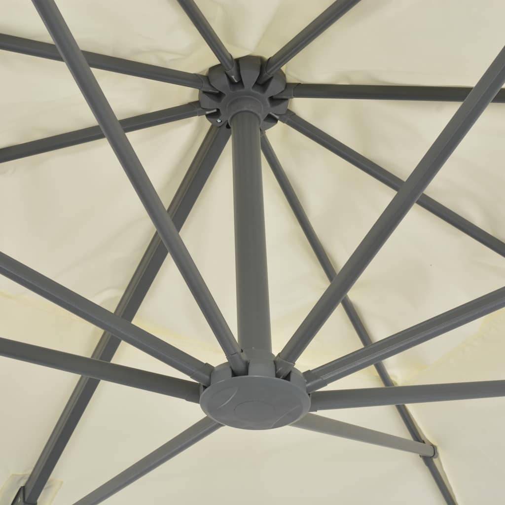 Parasol déporté aluminium sable 400 x 300 x 268 cm - PANGIVO - Image 6