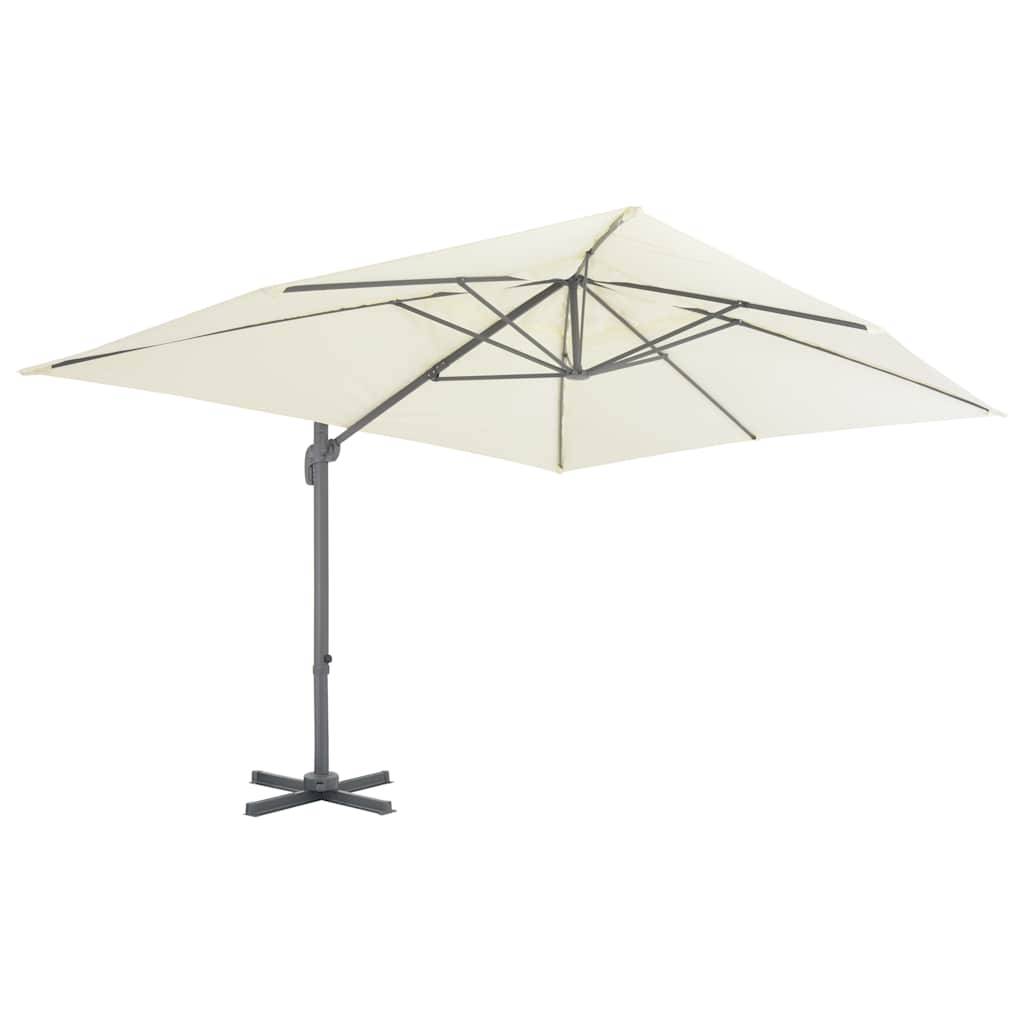Parasol déporté aluminium sable 400 x 300 x 268 cm - PANGIVO - Image 2