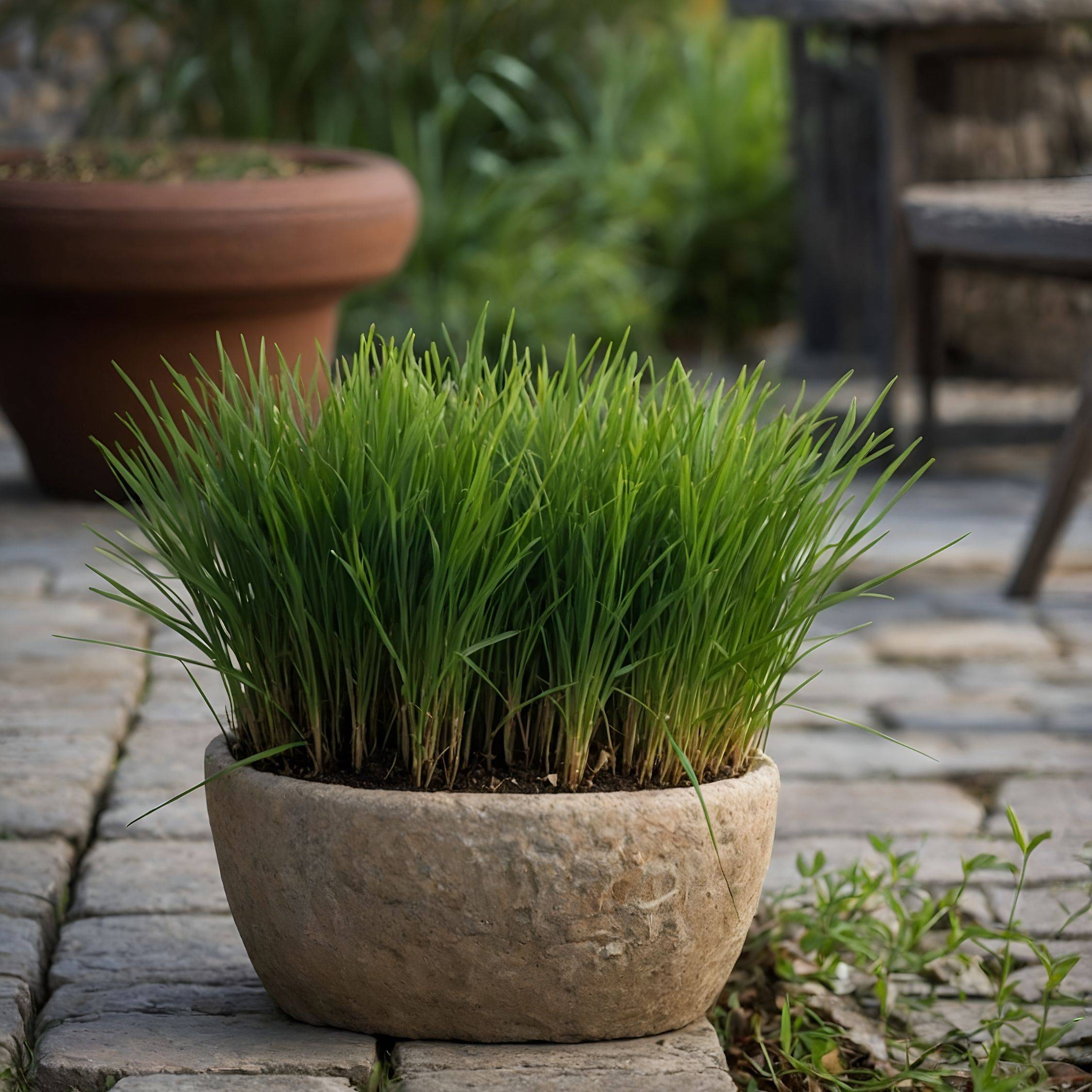 Plant In A Box - Herbe à chat - Set de 6 - Cyperus zumula - Hauteur 30-40cm - ⌀12cm - Image 2
