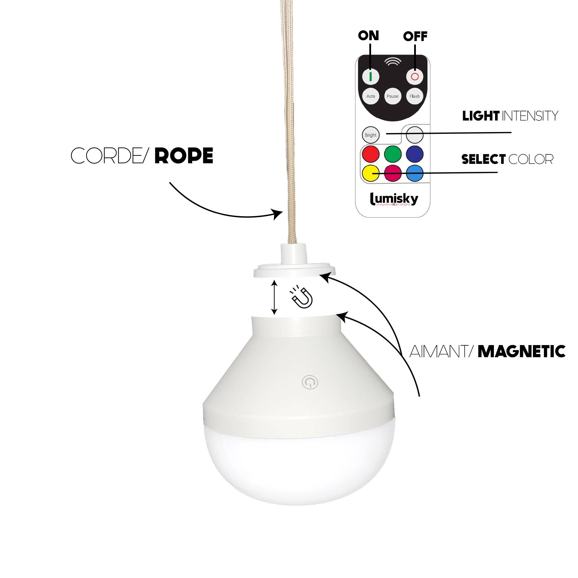 Lumisky - Suspension nomade HAVANA NOMAD D75CM - Image 3