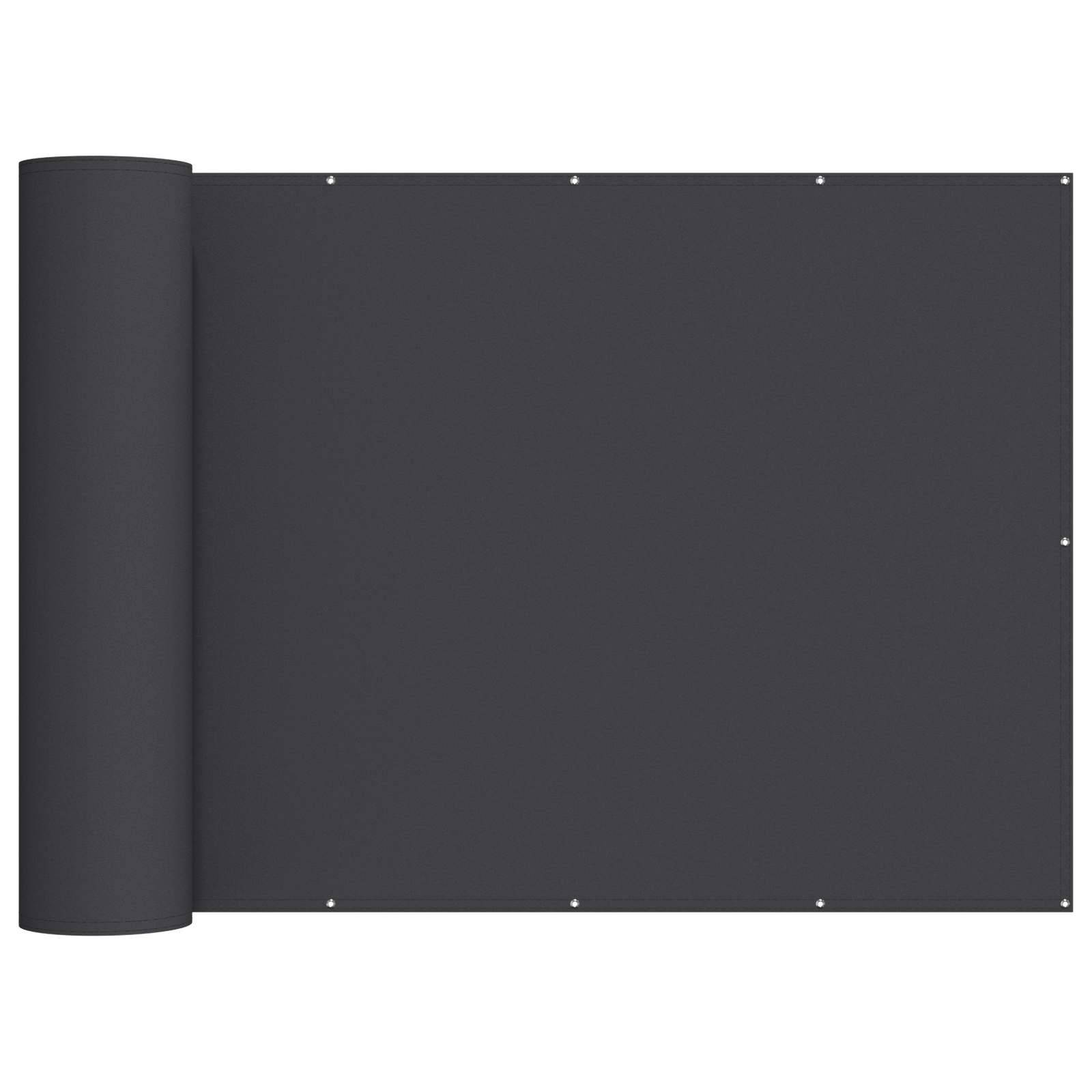Écran de confidentialité balcon polyester noir 1000 x 150 cm - PANGIVO - Image 1