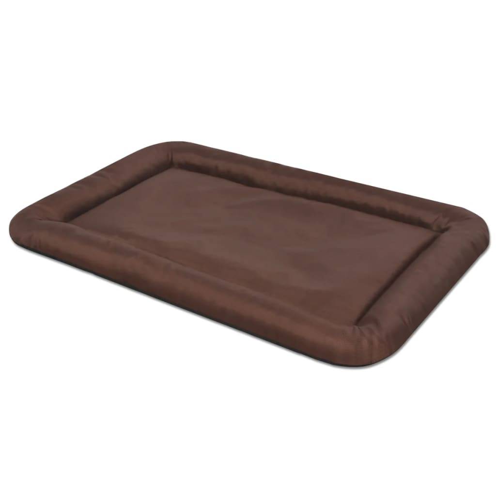 Matelas pour chiens tissu Oxford marron 84 x 52 cm - PANGIVO - Image 1