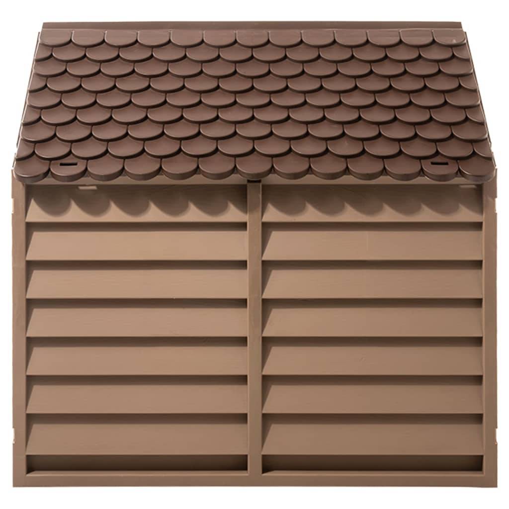 ComfortXL - Niche pour chien robuste en polypropylène abri de jardin Marron 86x84cm – ComfortXL Pet Living - Image 4