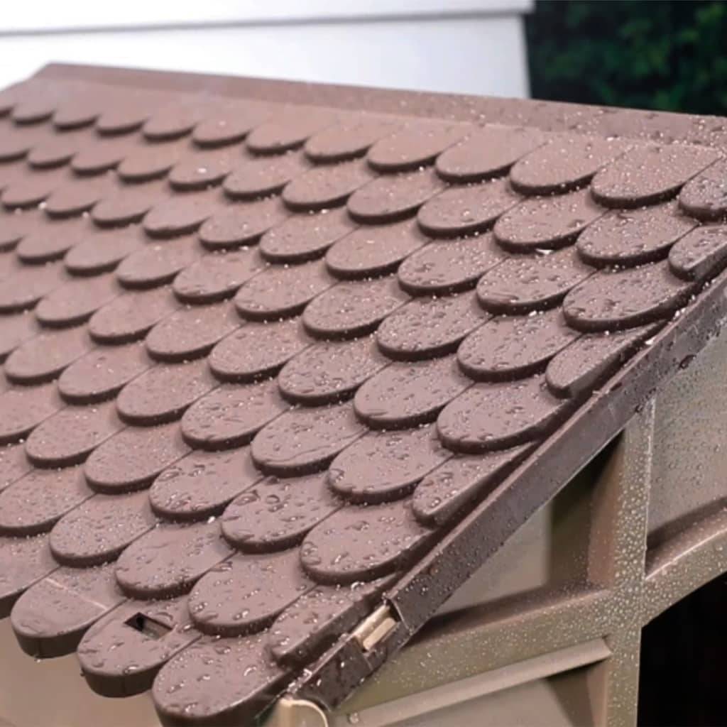 ComfortXL - Niche pour chien robuste en polypropylène abri de jardin Marron 86x84cm – ComfortXL Pet Living - Image 6