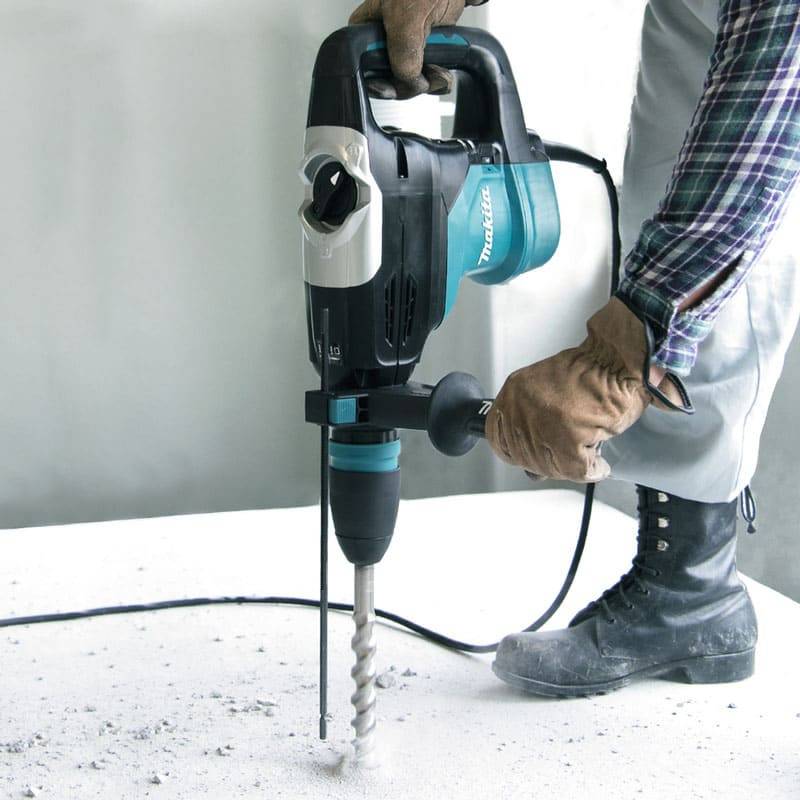Perforateur burineur filaire SDS-MAX 1100 W 8,3 J - MAKITA - coffret - HR4003C - Image 3