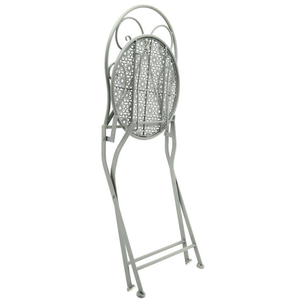 Aubry Gaspard - Chaise en métal forgé pliante Romantic - Image 2