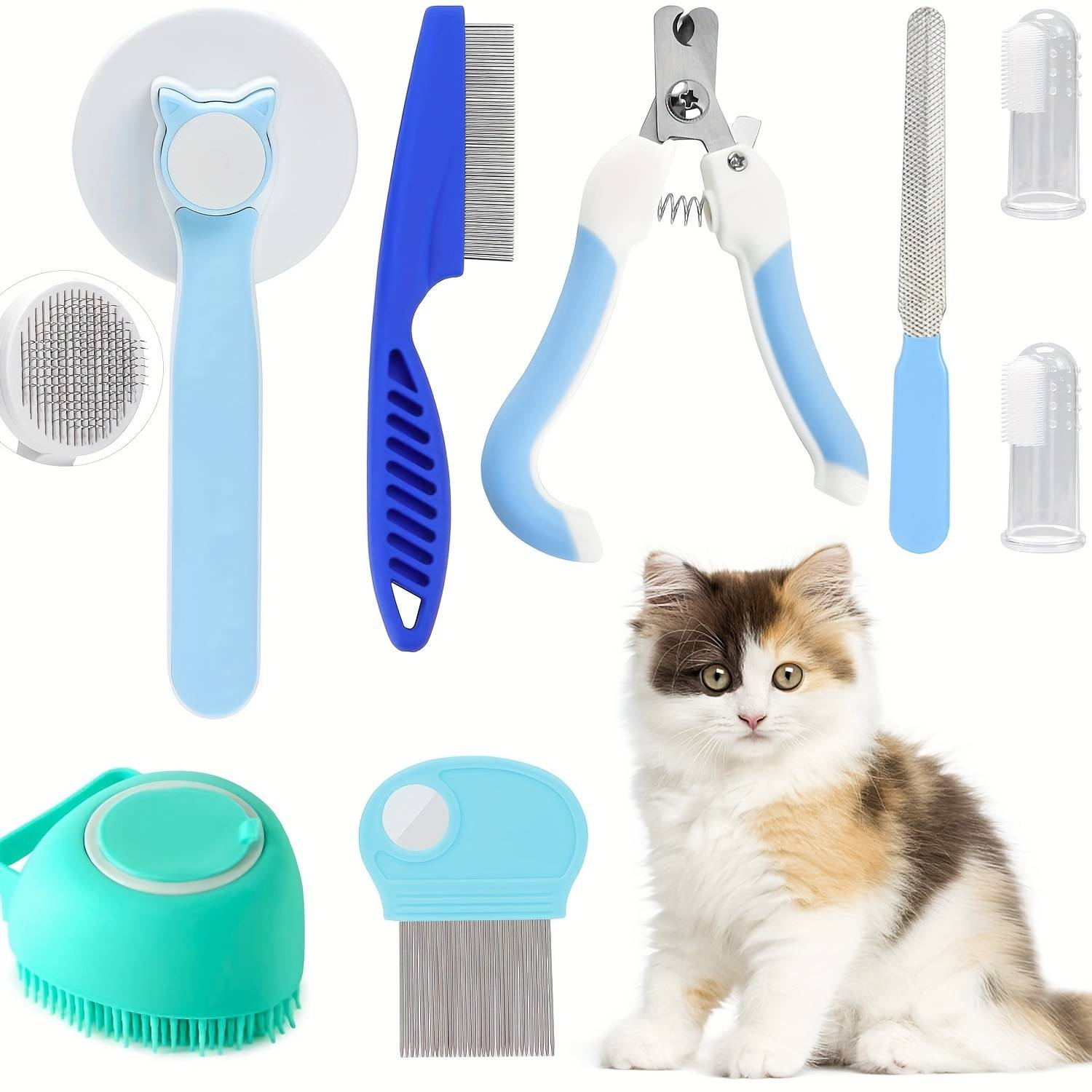 DtopbuyAge - Kit Toilettage Chat Pro - Peigne et Tondeuse Antichute DtopbuyAge - Image 1