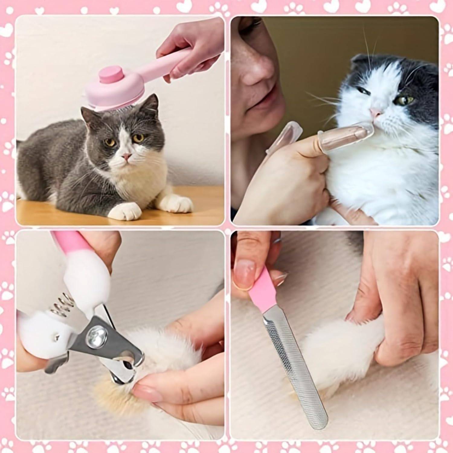 DtopbuyAge - Kit Toilettage Chat Pro - Peigne et Tondeuse Antichute DtopbuyAge - Image 2