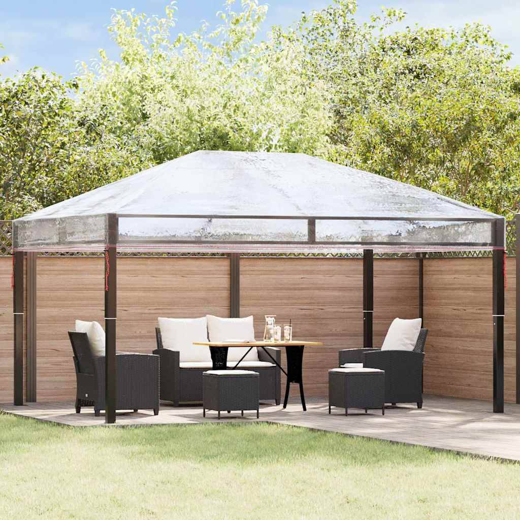 ComfortXL - Bâche de Remplacement PVC pour Gazebo Imperméable et Anti-Gel 4x3 m Transparent - ComfortXL Outdoor Living - Image 3
