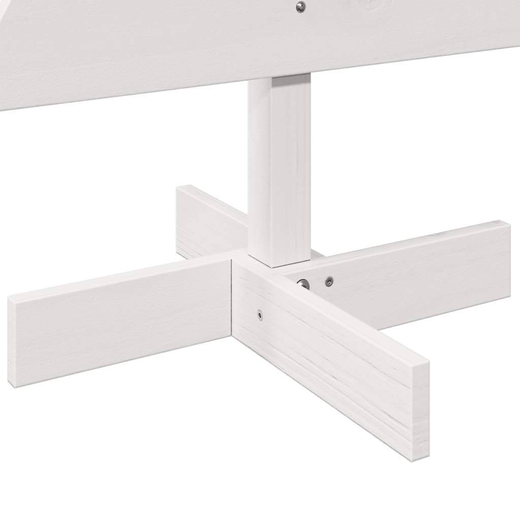 Sapin de Noël en Bois Pin Massif Décoration Intérieure 100 cm Blanc – ComfortXL Outdoor Living - Image 6