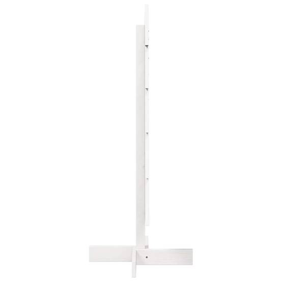 Sapin de Noël en Bois Pin Massif Décoration Intérieure 100 cm Blanc – ComfortXL Outdoor Living - Image 4