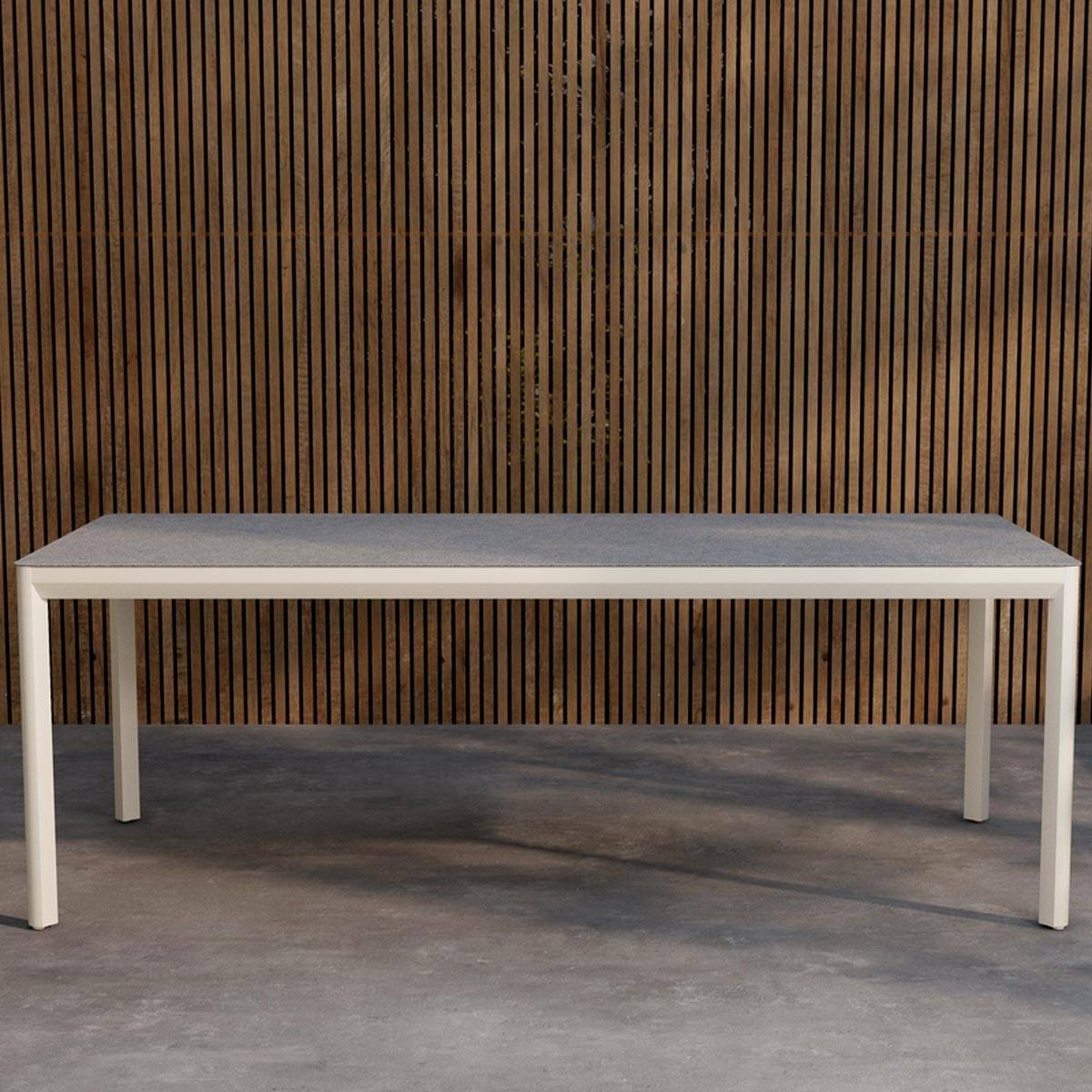 Paris Prix - Table de Jardin "Lino" 220cm Beige - Image 3