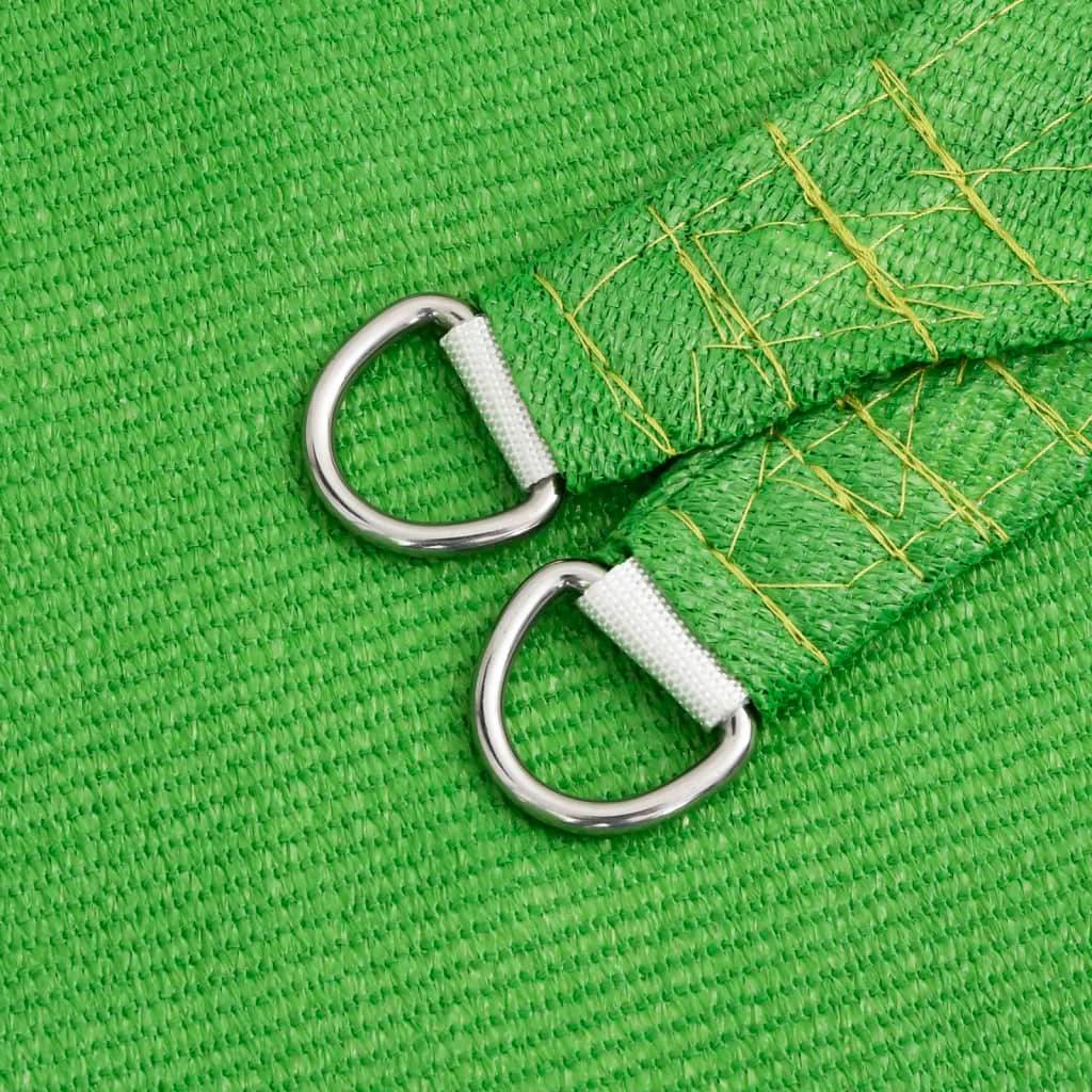 Voile d'ombrage PEHD Vert clair 3,5 x 3,5 x 4,9 m - PANGIVO - Image 6