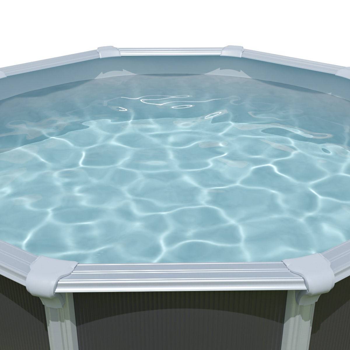 Liner gris piscine métal 5,50 x 1,32 m - Image 2