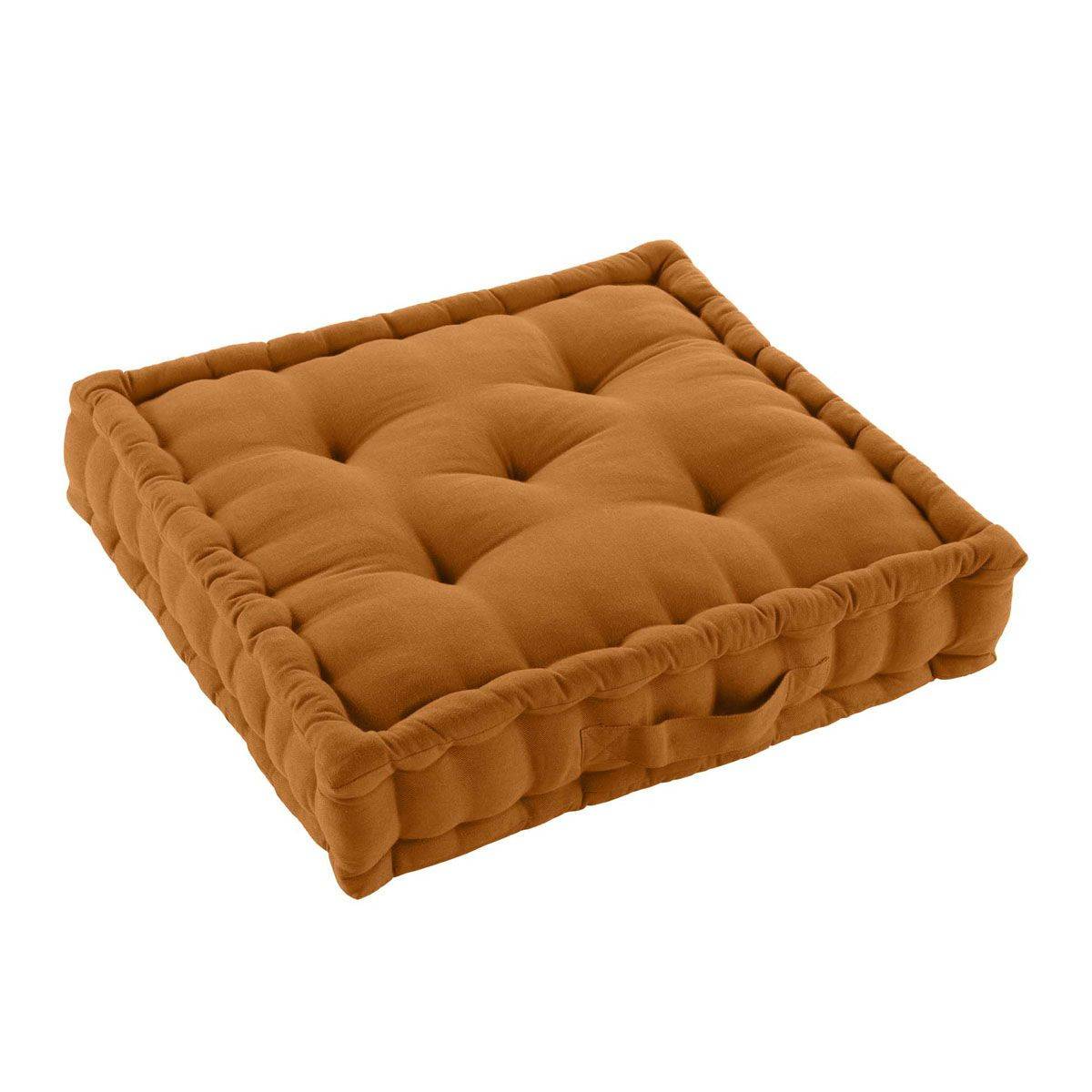 Coussin de Sol "Twily" 50x50cm Camel - Image 2