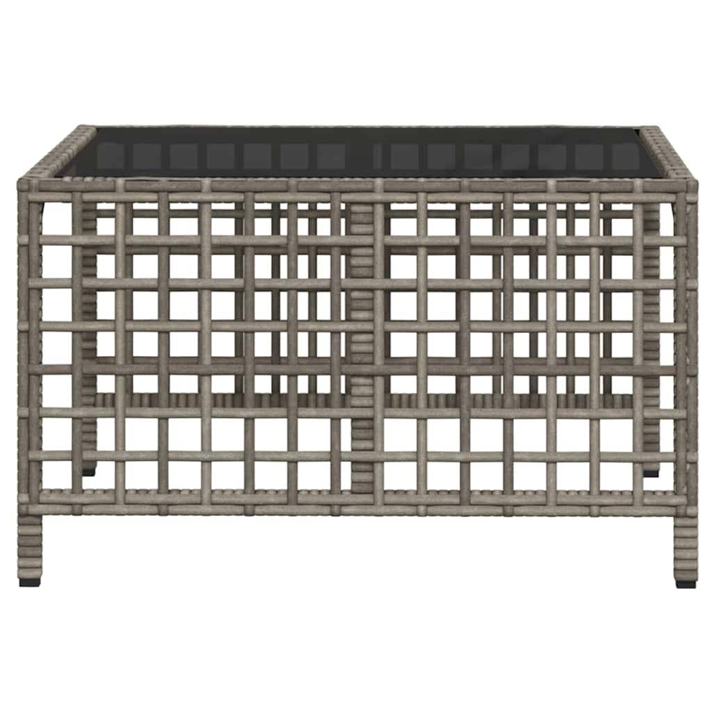 Salon de jardin d'angle avec coussins 3 pcs | Mobilier d'extérieur gris résine tressée Maison Chic - Image 9