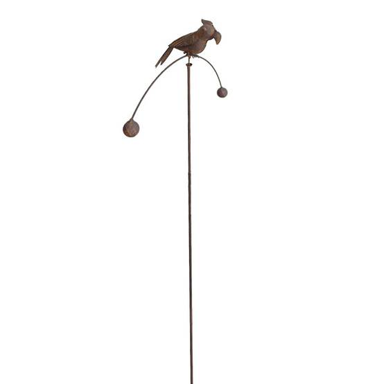 La Grande Prairie - Tuteur de Jardin Balancier Perruche en Métal 36x15x112cm - Image 2