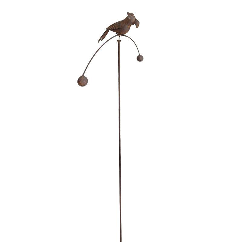 La Grande Prairie - Tuteur de Jardin Balancier Perruche en Métal 36x15x112cm - Image 2