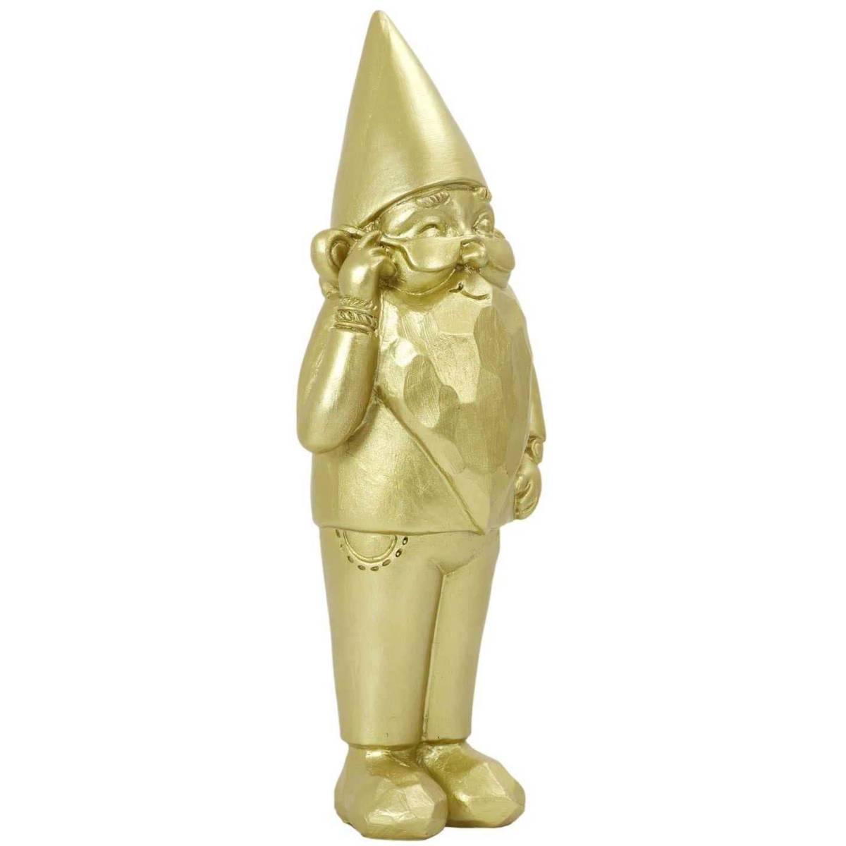 The Home Deco Factory - Statue intérieure extérieure en polyrésine Nain 13.5 x 12 x 33 cm Star - Image 1