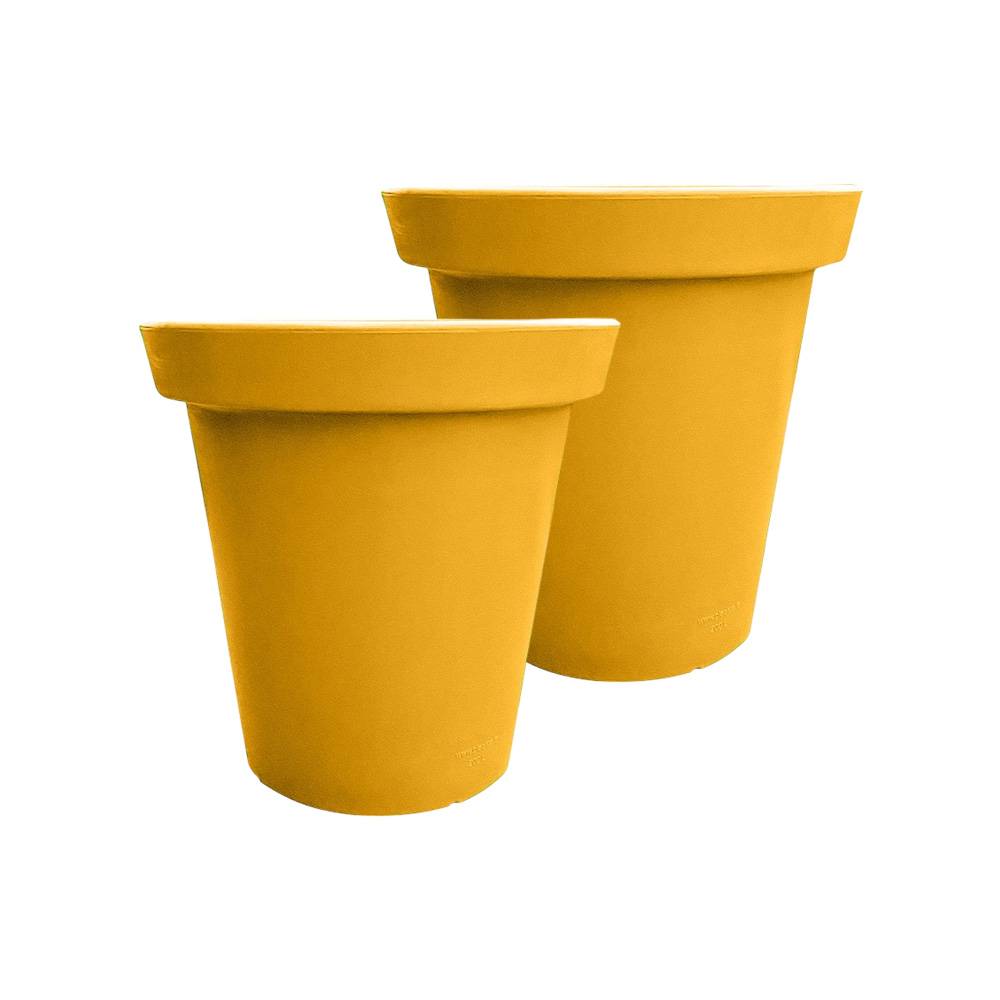 Plast'Up Rotomoulage - Pot de fleurs rond xxl delight 75l- lot de 2 - Image 1