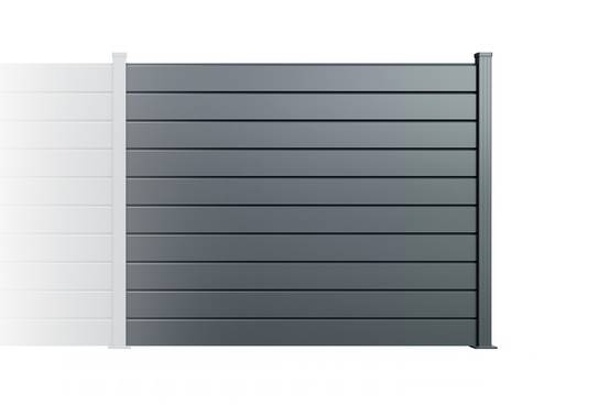 Casanoov Clôture Aluminium Persienne 8m VANO H.150 cm gris - Image 4