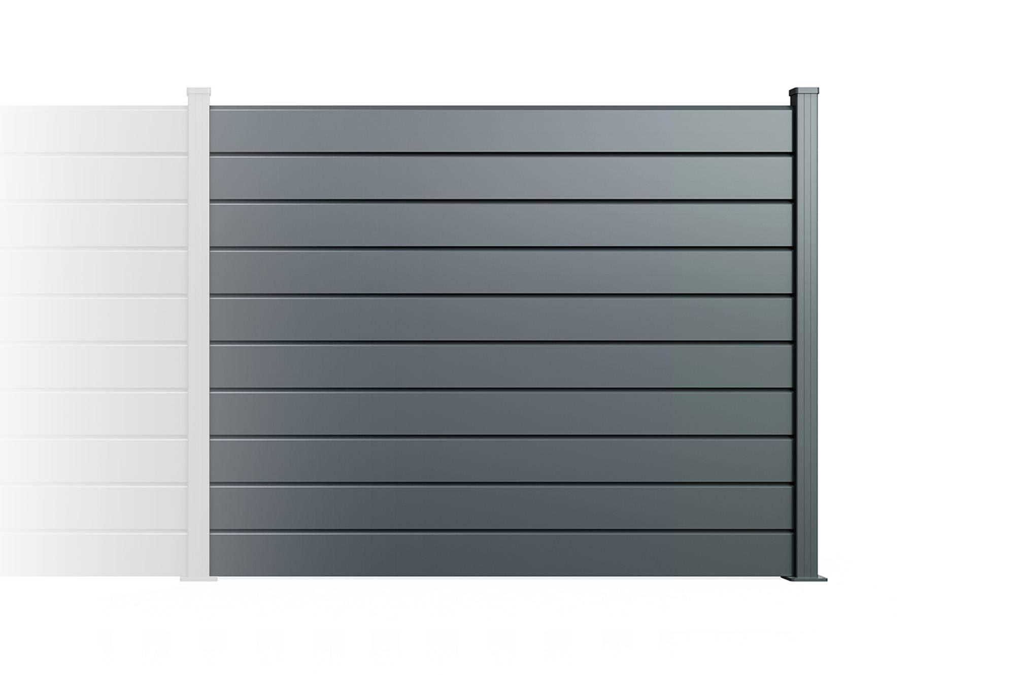 Casanoov Clôture Aluminium Persienne 8m VANO H.150 cm gris - Image 4